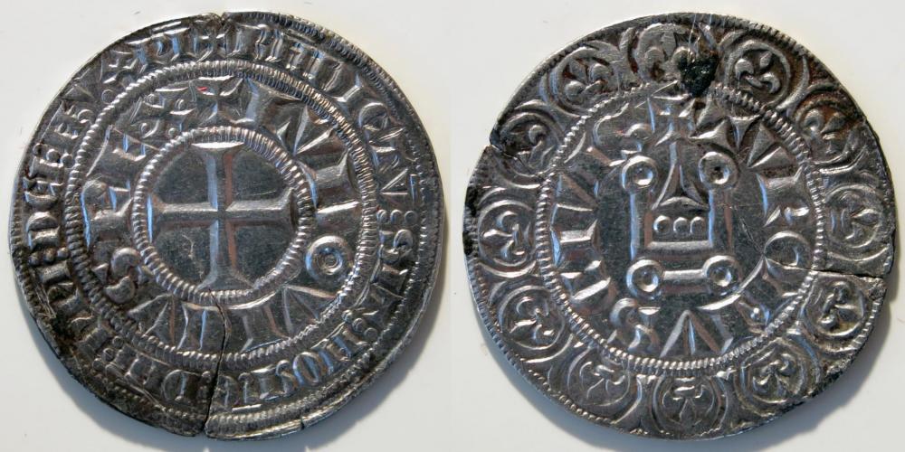 1266 LOUIS IX dit Saint Louis - Gros Tournois argent 958 millièmes 25,5mm 4,1g.jpg