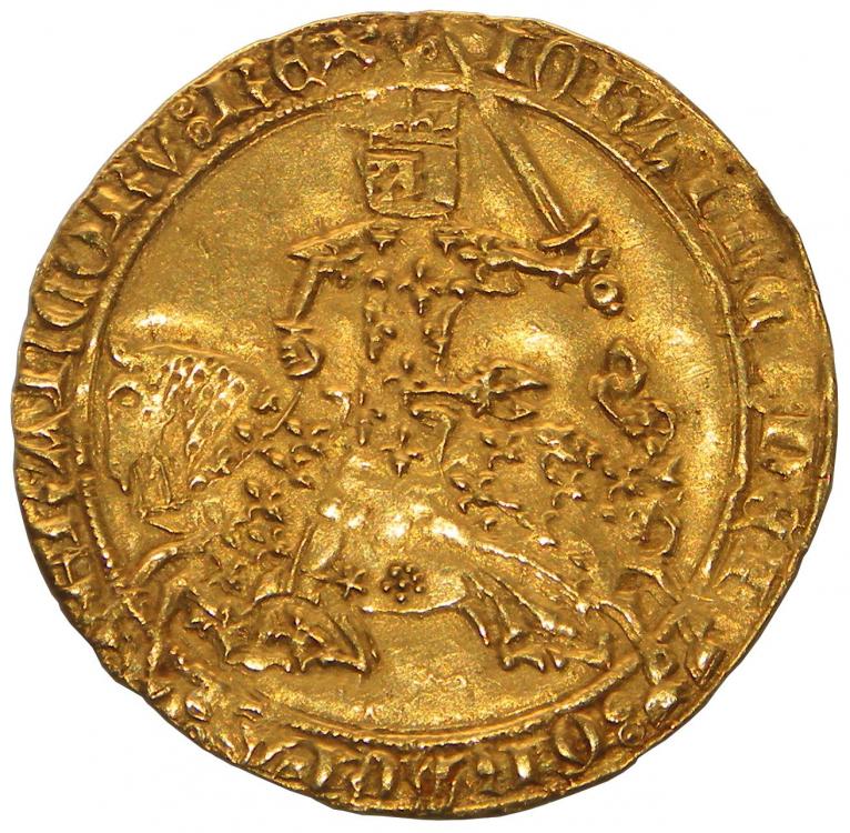 JEAN II Franc d'or à cheval Avers.JPG