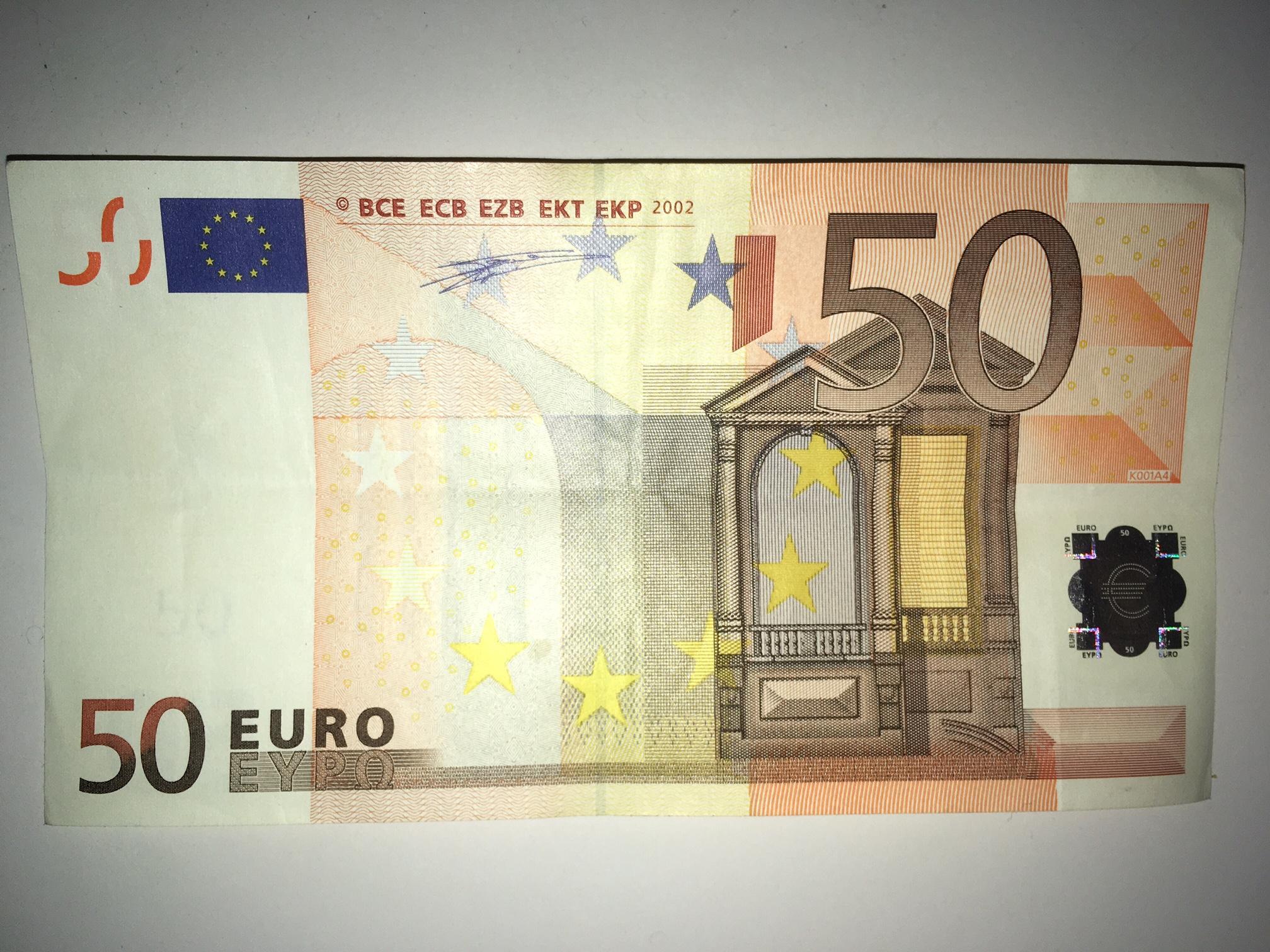50 Евро купюра. 50 Евро 2002. 50 Евро купюра 2002. Купюра 50 евро 2002 года.