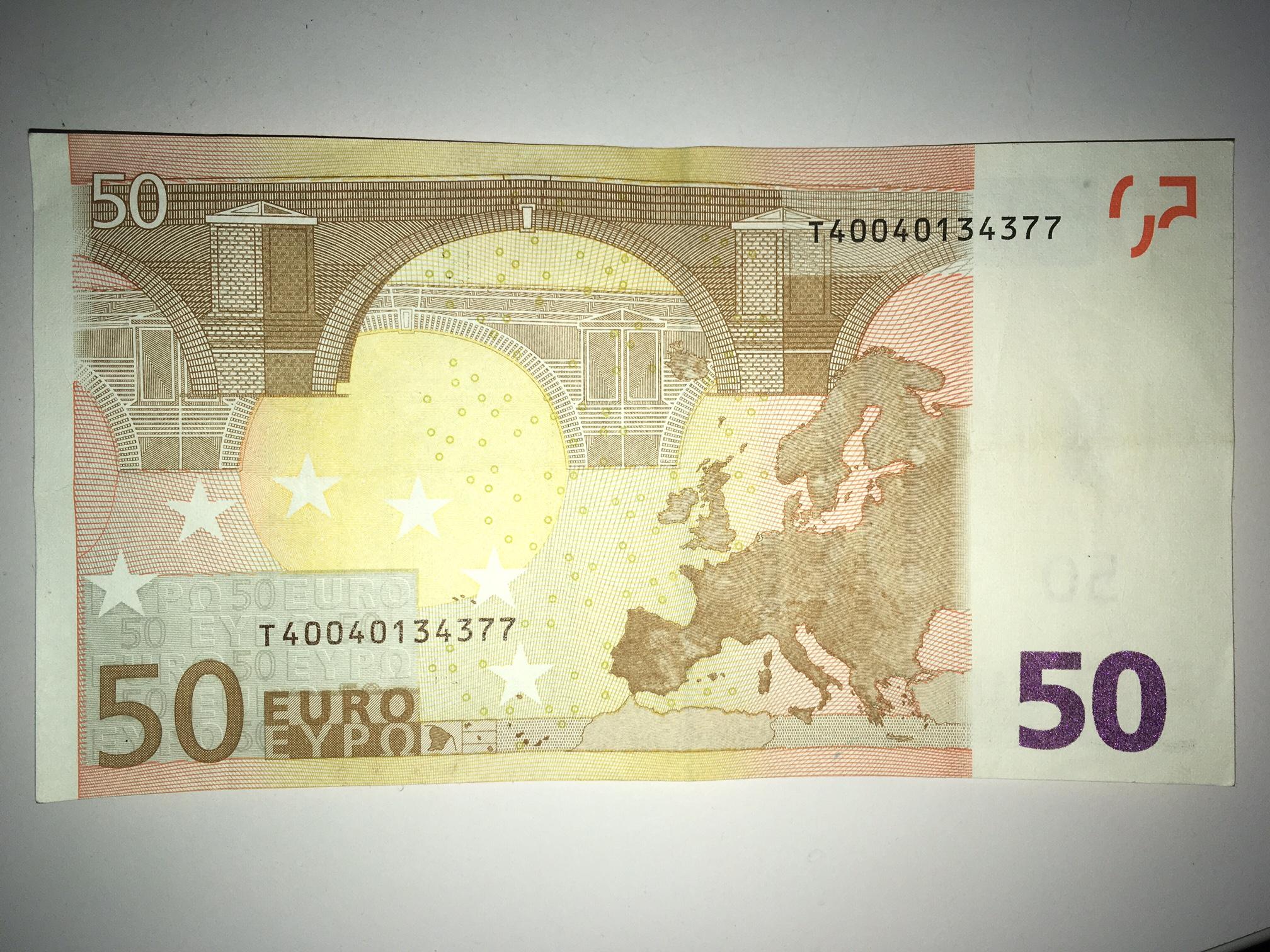 Billet De 50 Euros Billet de 50 euros Duisenberg - Irlande - Les euros (monnaies et
