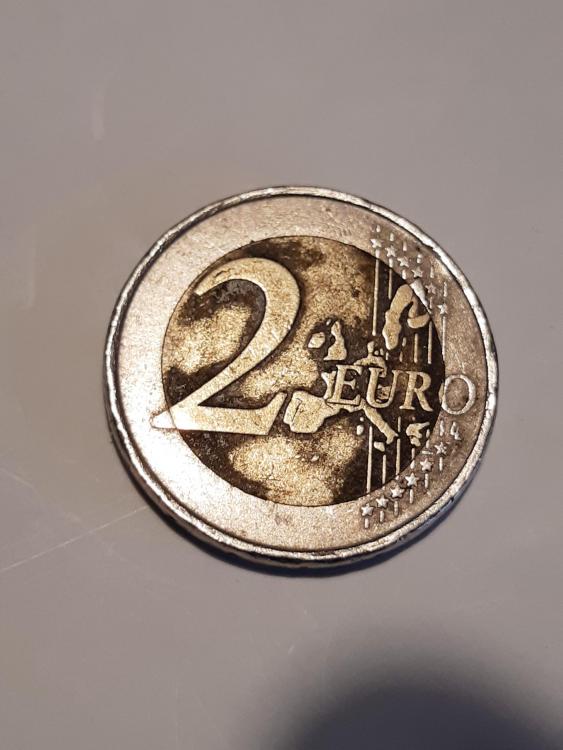 Piece 2 Euro Rare Espagne 1999 Pièce 2 euro Espagne 1999/Anomalie étoiles - Les euros (monnaies et