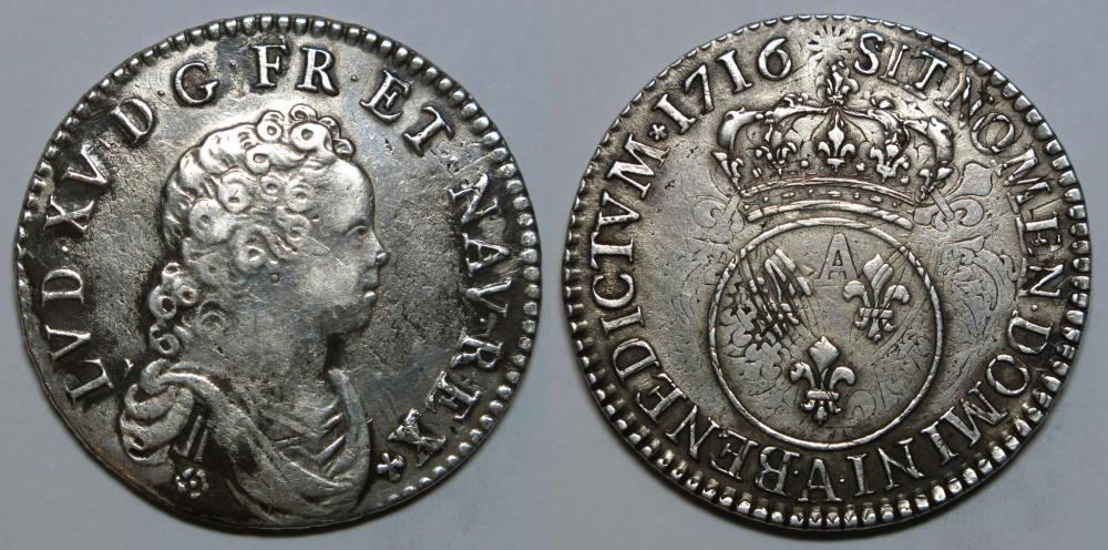 1716 LOUIS XV Le Bien Aimé - Demi Ecu Vertugadin Paris (A) argent 917 millièmes 33mm 14,98g.jpg