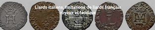 Liards italiens, imitations de liards français royaux et féodaux