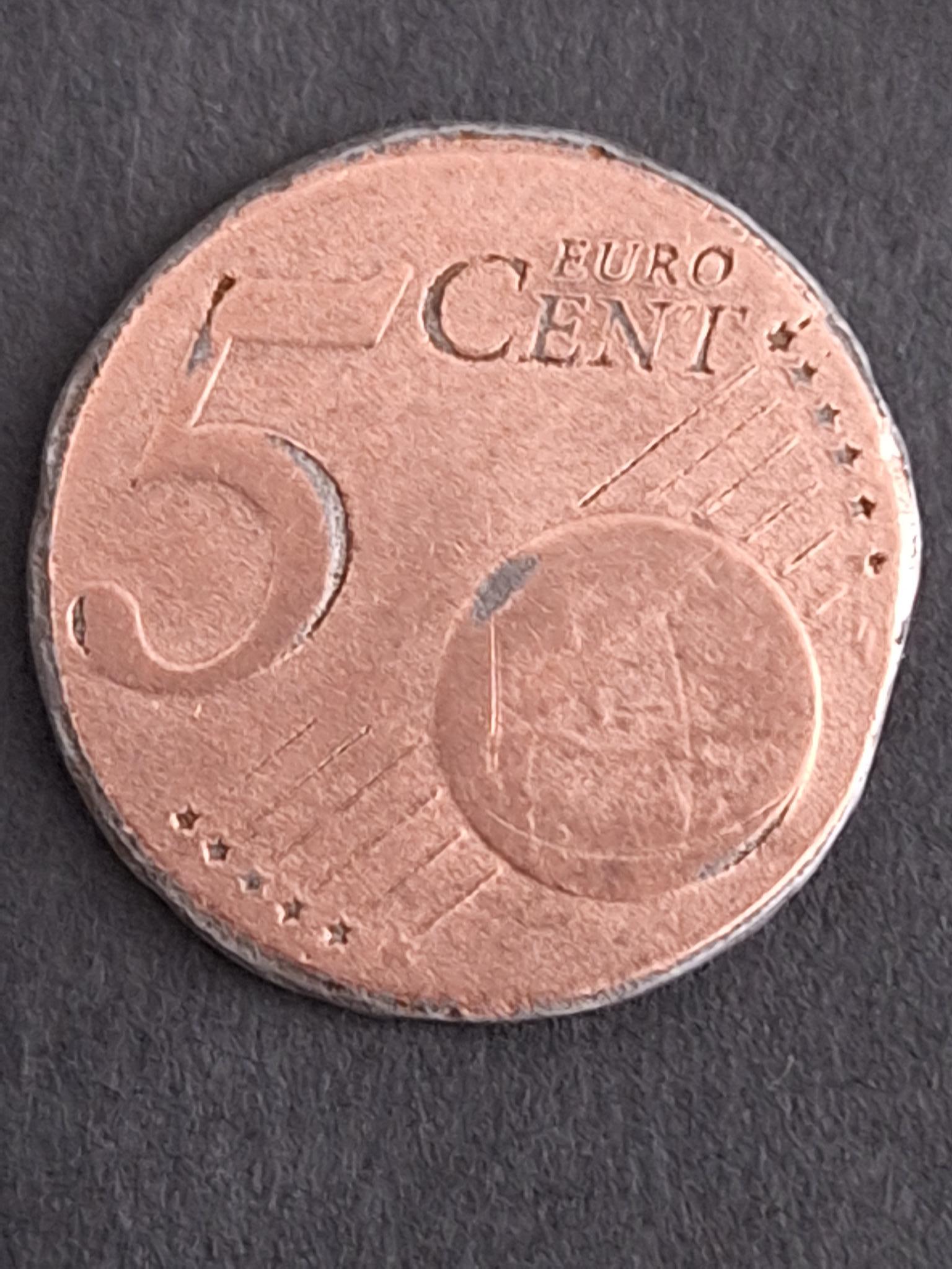 Curieuse 5 Centimes D euro 1999 critures Et toiles Creus s Faut s Curieuse 5 Centimes D euro 1999 critures Et toiles Creus s Faut s