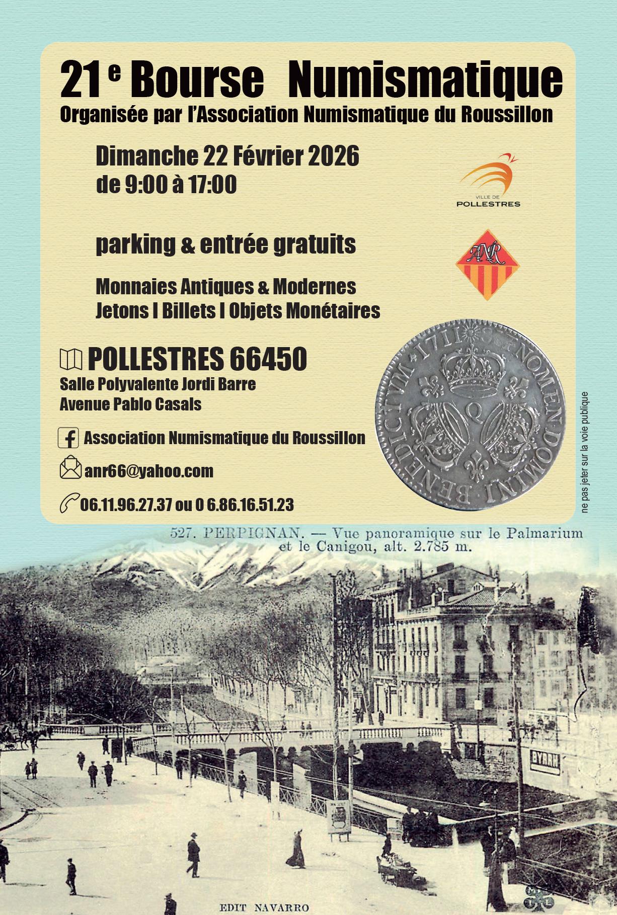 21eme Bourse Numismatique à Pollestres